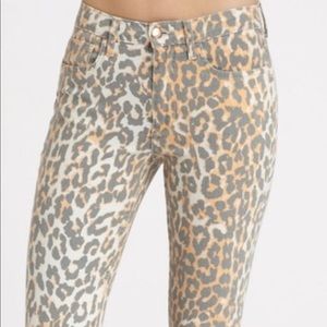 Joe’s Jeans wild crop leopard print jeans